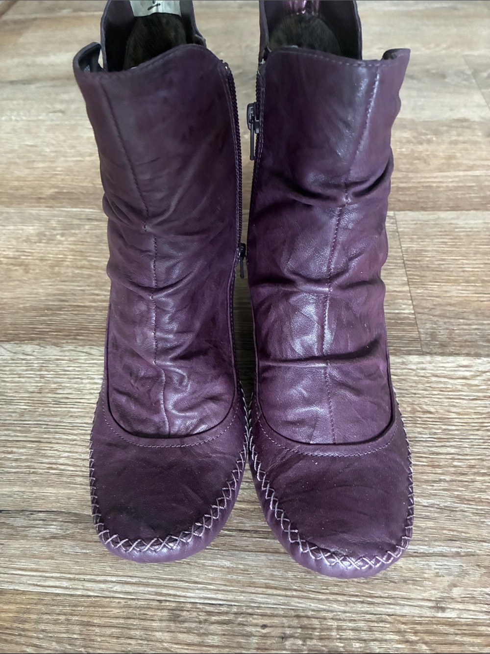 Indigo Purple Booties